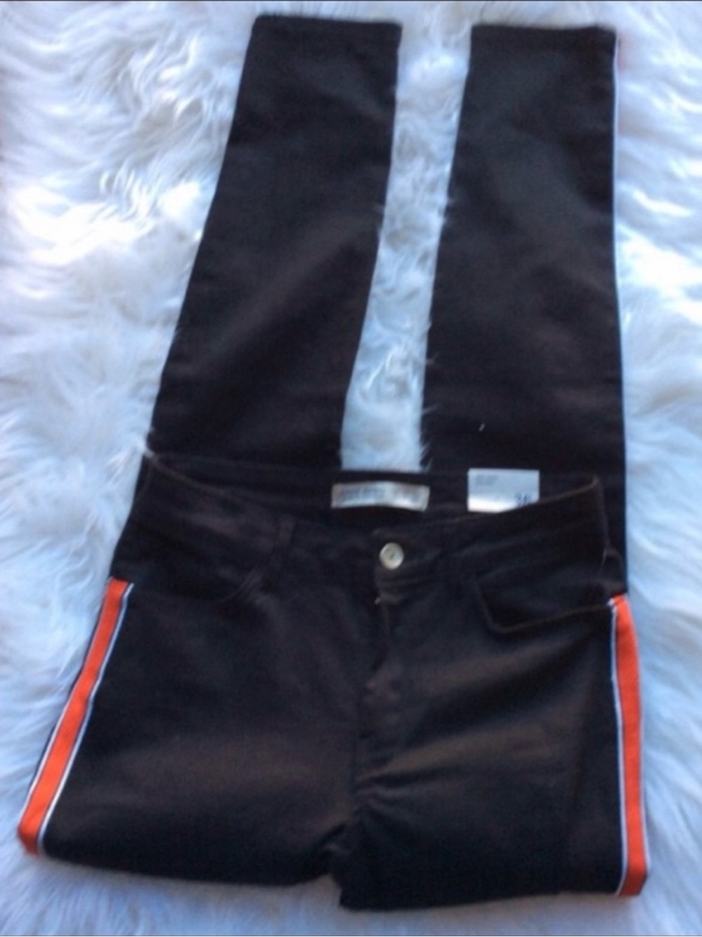 NWT ZARA Z1975 Jeans w/ Side Stripes - Picture 5 of 8